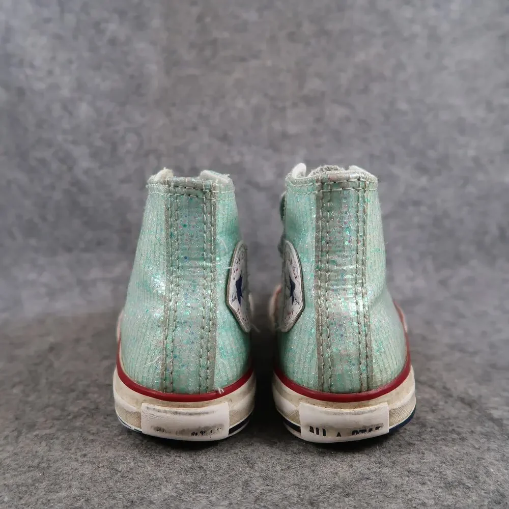 Converse Shoes Kids Junior 11 Sneakers High Top Chuck Taylor All Star Sparkle